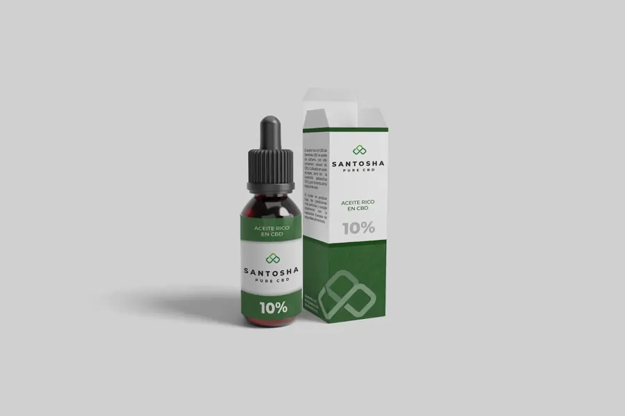 Packaging de Santosha CBD, imagen 2 de 4