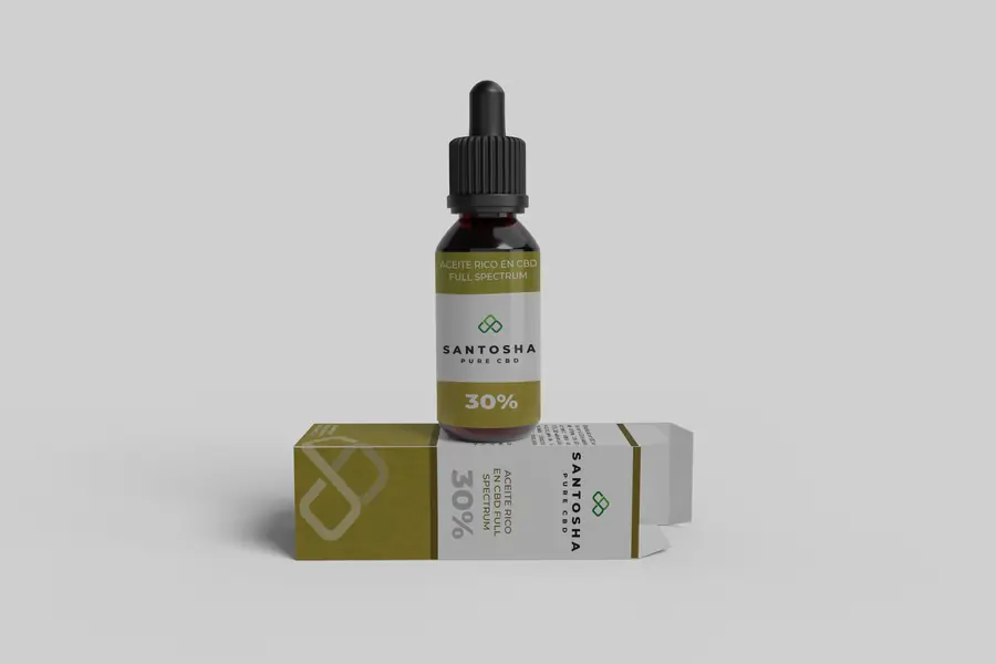 Packaging de Santosha CBD, imagen 3 de 4