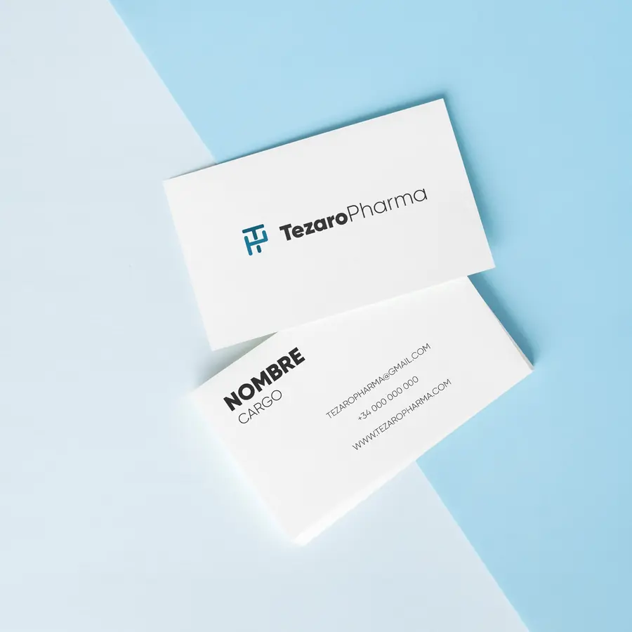Identidad visual de Tezaro Pharma, imagen 2 de 4