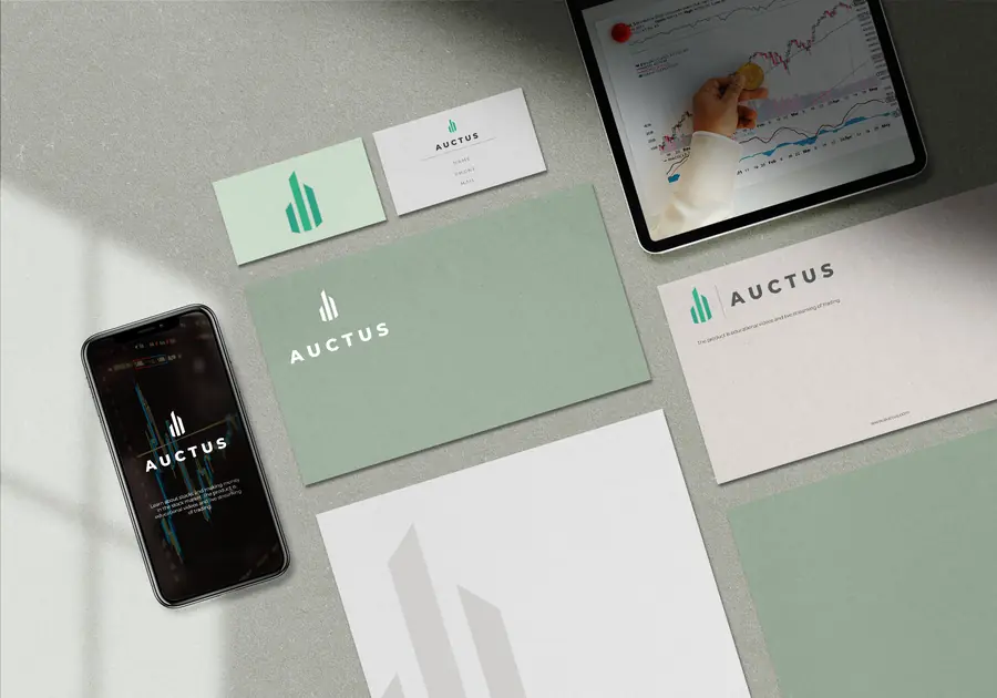 Identidad visual de Auctus, imagen 1 de 4