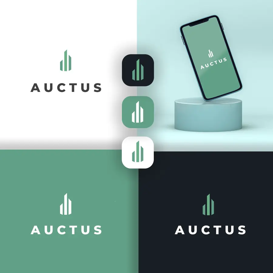 Identidad visual de Auctus, imagen 3 de 4