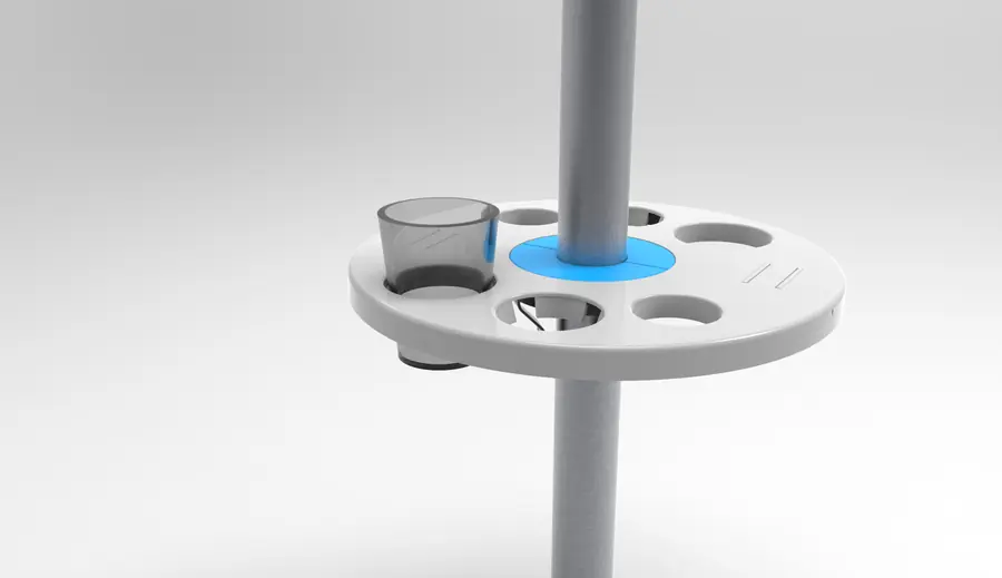 Render del soporte para sombrillas, imagen 2 de 5