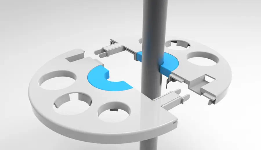 Render del soporte para sombrillas, imagen 5 de 5